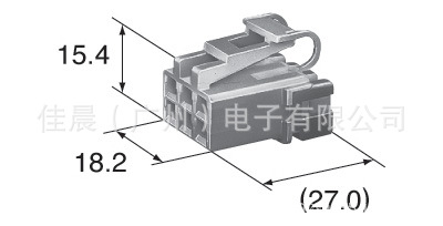 原装住友 6100-5061 汽车连接器 6芯 胶壳 插头 护套 接插件