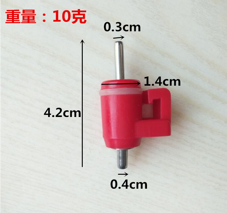 Bola de acero automático bebedor para la alimentación de pollo tarjeta válvula de bola pezón bebedor de pollo alimentación de agua automática