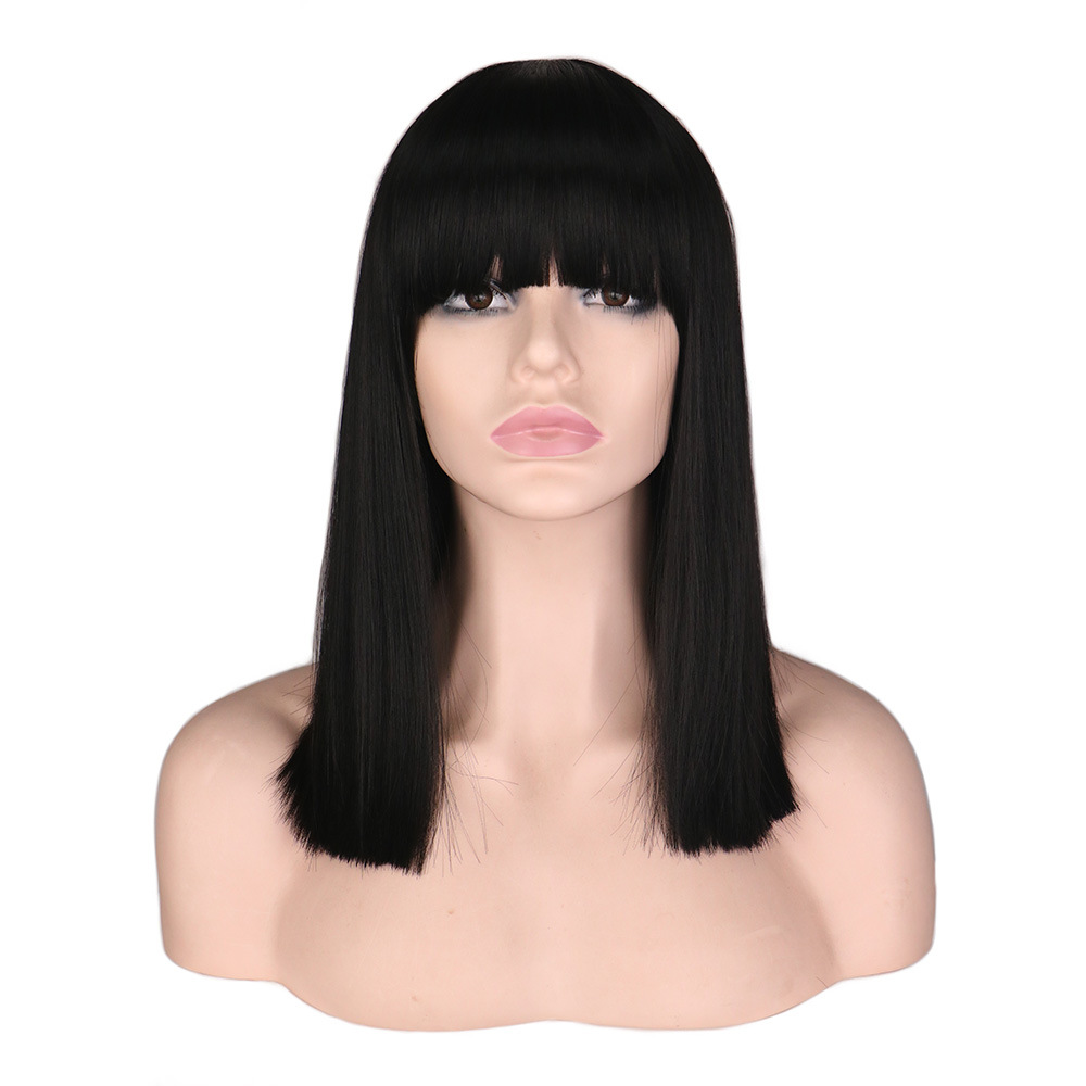 Fashion Short Wavy Head Shoulder-to-shoulder Hair Gradient Color Wig display picture 30