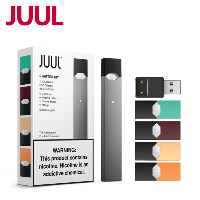 美國JUUL電子煙二代套裝煙彈煙油 戒煙小煙 壹次性煙 編煙 可注油