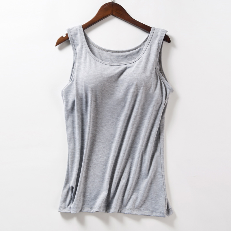 Summer solid color tank top