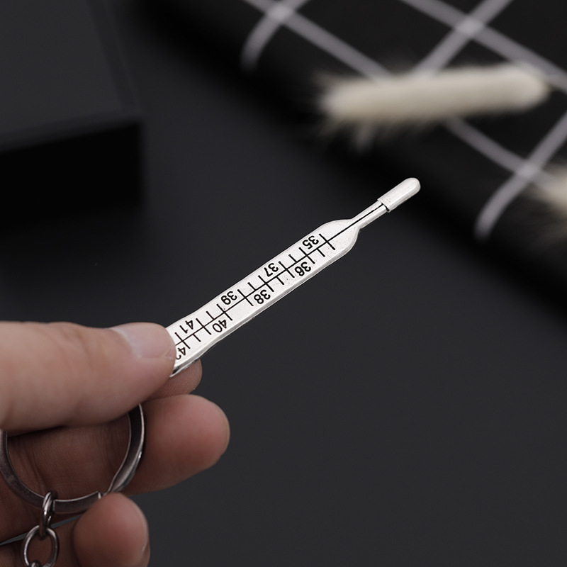 Explosion Key Chain Fun Mini Medical Thermometer Syringe Pendant Key Chain Pendant Jewelry Wholesale Nihaojewelry display picture 5