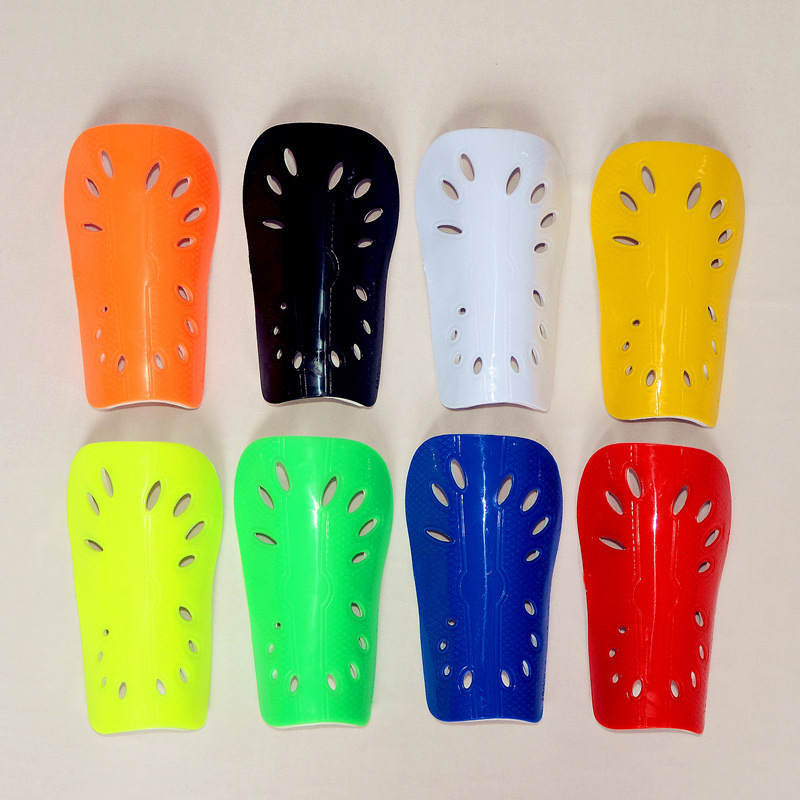 足球护腿板多色插板式eva粘贴彩色足球训练护胫护腿厂家批发现货