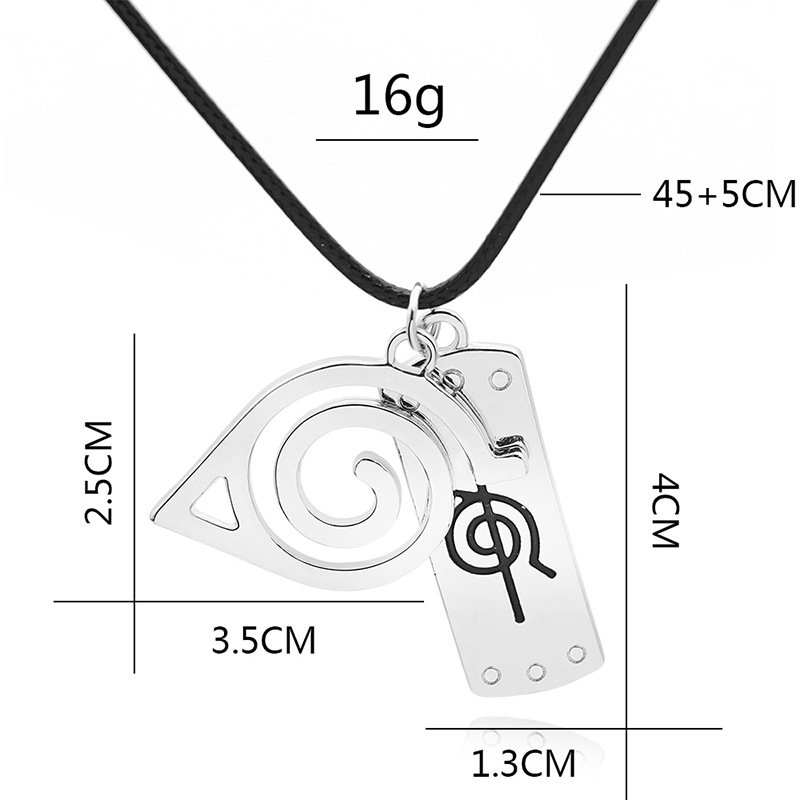 Fashion Vortex Tag Necklace Fashion Necklace Accessories Naruto Sign Rebel Ninja Necklace
