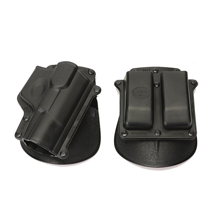 (2개) 야외 전술 빠른 풀 홀더 M92 | G17 | 1911 | P226 | WP99 CS 장비 허리 소매 조합 카폰 소매