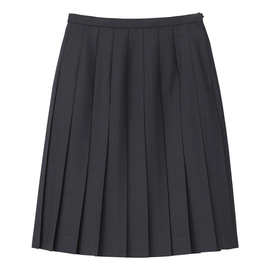 黑色半身裙百褶裙纯色学生校服半裙短裙下身裙子pleated skirt