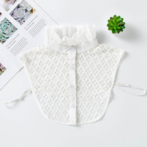 19 spring and summer new chiffon lace fungus lace fake collar for women