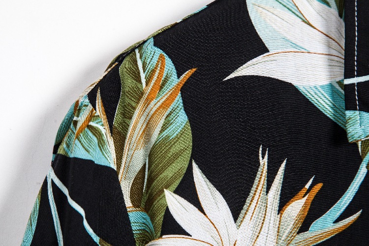 Comercio exterior del sitio web transfronterizo de eBay Dunhuang 2023 camisa floral de manga corta casual de verano para hombres camisa CS116