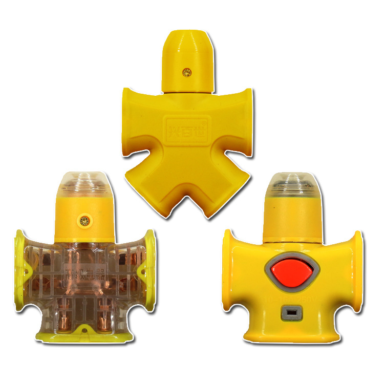 无线10孔地拖插座带开关双铜片大功率士字型工程工地插线板厂家