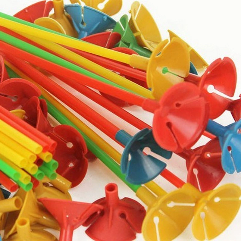 Разнообразные цветные монохромные аксессуары для воздушных шаров, пластиковые аксессуары для воздушных шаров, оптовые производители поставляют аксессуары для воздушных шаров.