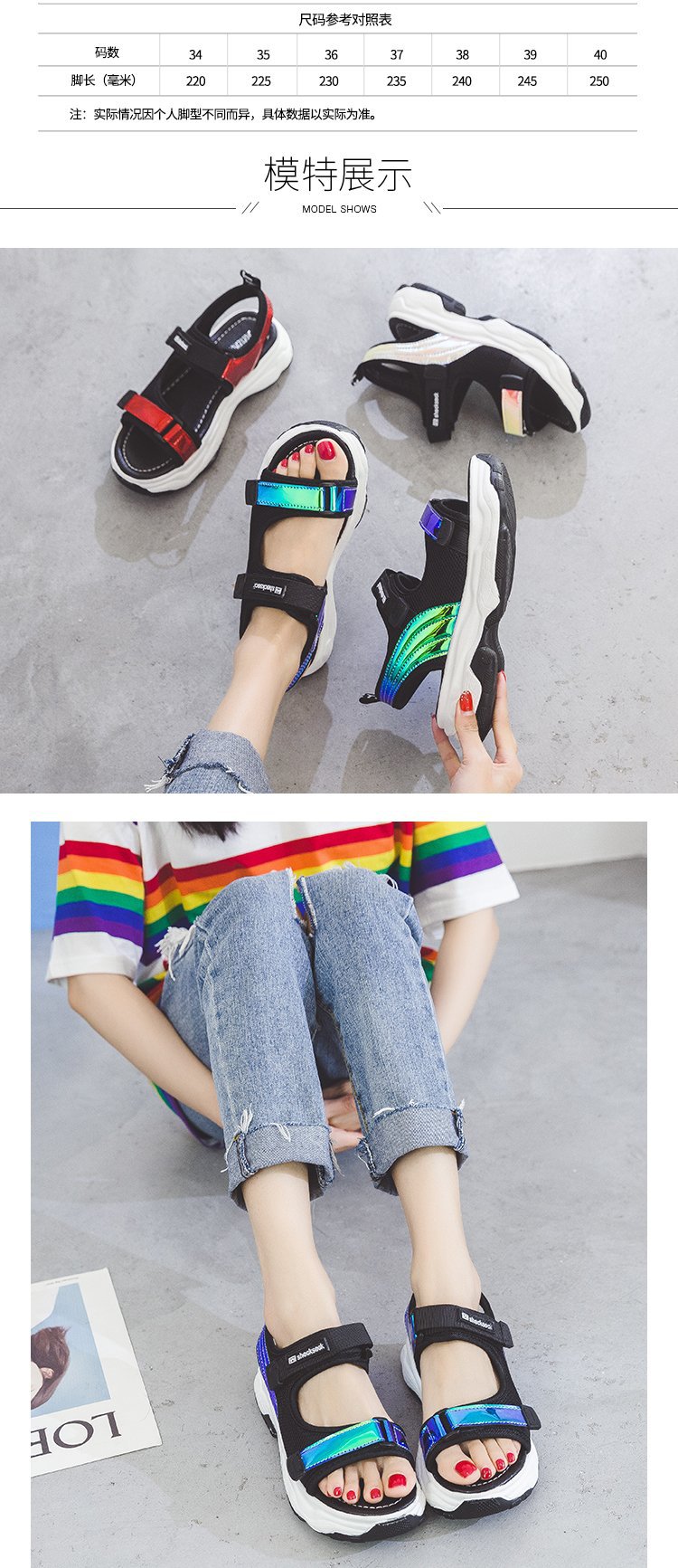 Chaussures été pour femme en TPR - Ref 3345356 Image 10