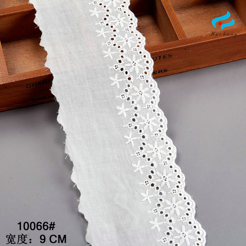 外单爆款现货服装服饰沙发辅料面料布料棉布刺绣花边宽9厘米