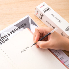 Delight S206 Pushing Ballpoint Pen Refill for Students' Exam 0.5mm Bullet Head Stationery Supplies 