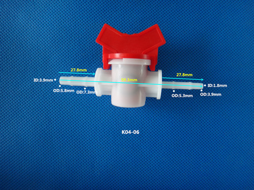 Hose reducing pagoda ball valve, plastic regulating valve, water switch. 4-6-point ball valve, hose intubation switch