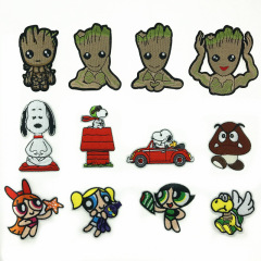 Amazon AliExpress Bestselling Items - Multiple Tree People Children Cute Cartoon Fabric Patch Embroidery Sticker Manufacturer Direct Sale