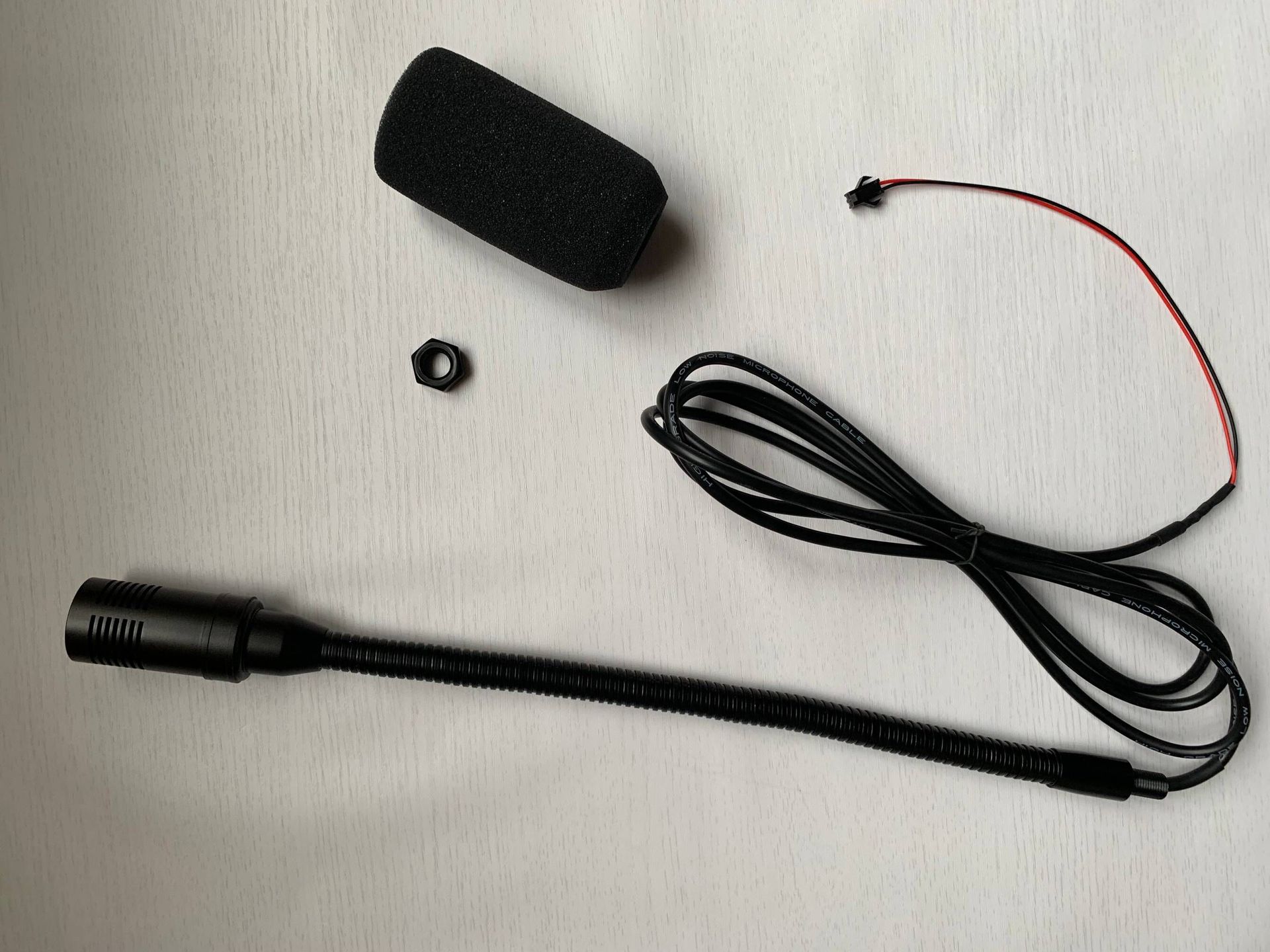 汽車麥克風車載火車桌面話筒公母插2P端子對接