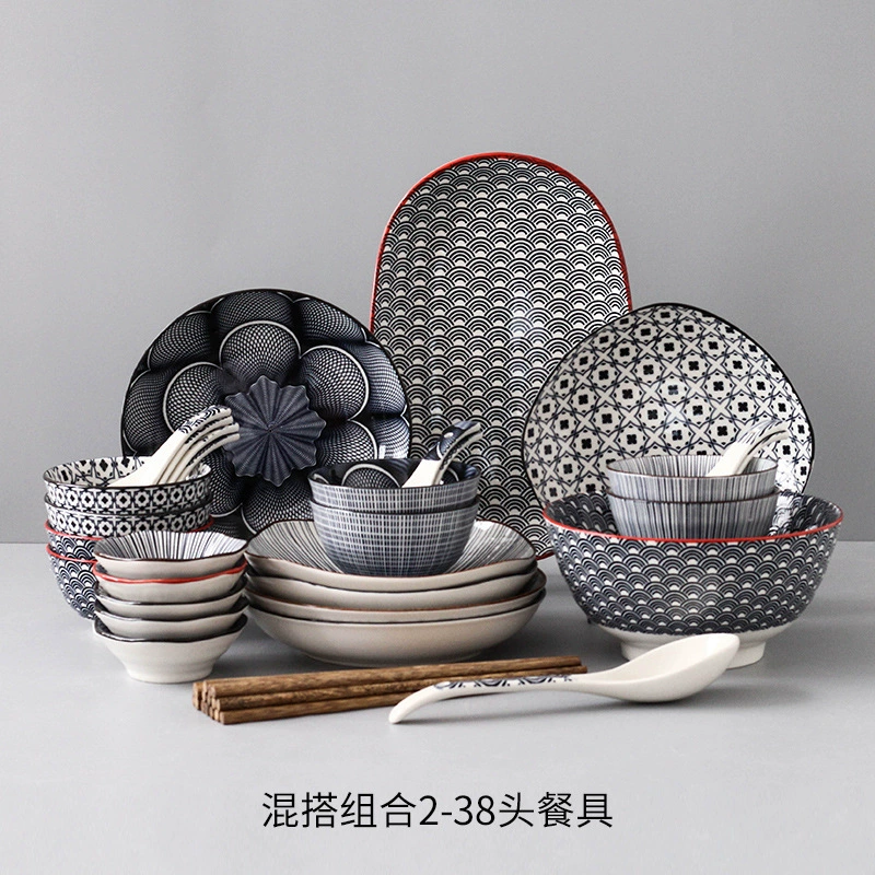 Set for home use, Japanese creative ceramic tableware, palette, simple and elegant design, Aliexpress