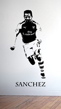 足球巨星 SANCHEZ 牆貼  vinyl wall sticker外貿牆紙亞馬遜貨源
