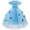 Cross -border for girls dress foreign trade Cinderella princess skirt Halloween performance clothes to send butterflies