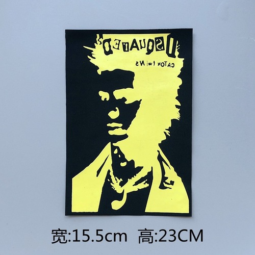 Fashion letter fabric accessories screen printing patches, clothing, bags, shoes, and hats patch, edge locking micro-emblem transfer fabric labels