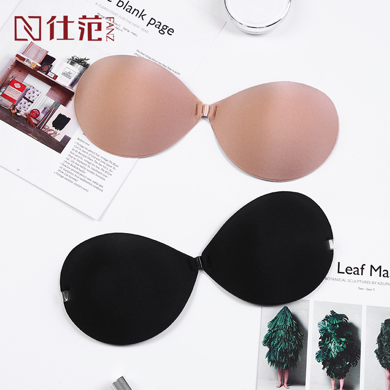 隐形防滑 加厚杯小胸聚拢硅胶文胸 经典前扣防滑放汗防凸点胸贴|ms