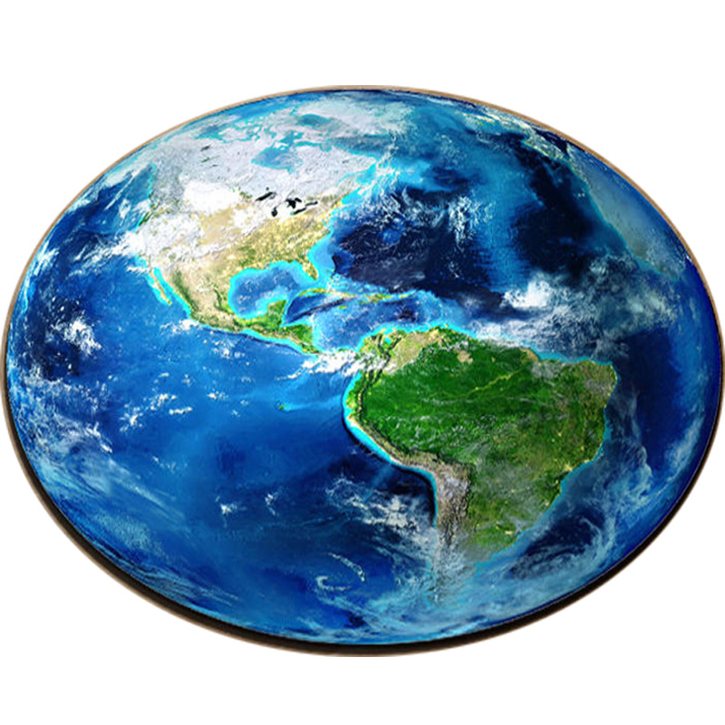 Tierra creativa ronda pasillo estudio alfombra sala de estar mesa de café dormitorio silla de la computadora habitación cama de noche mat