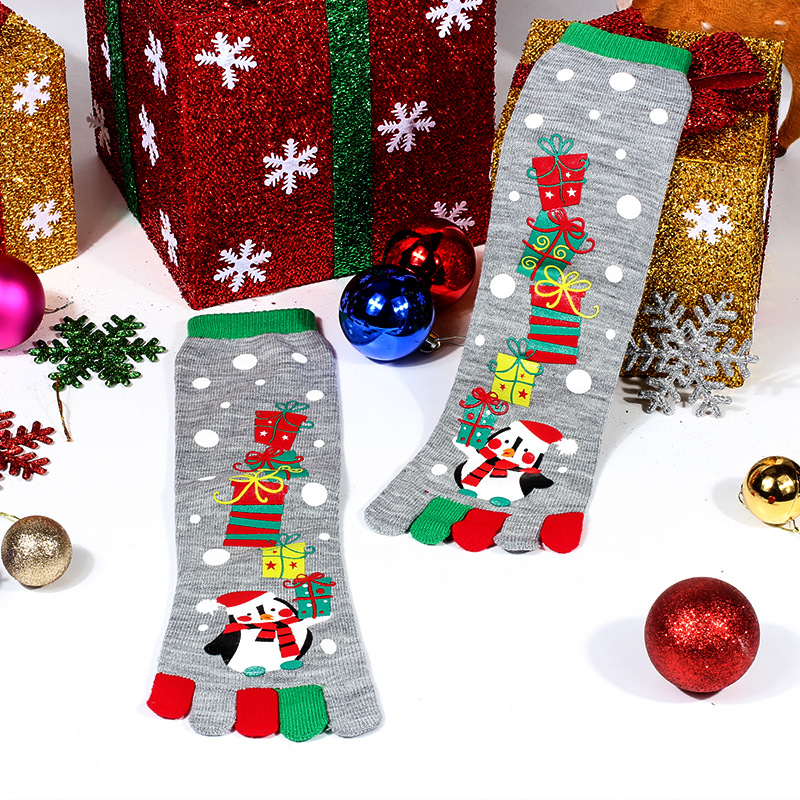 Frau Mode Weihnachtsmann Polyacrylnitril-faser Crew Socken display picture 3
