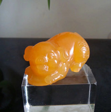 天然印尼金田黄铜钱金猪发财猪吉祥摆件手玩件2019年猪年礼品收藏