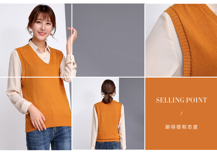 Gilet femme CACHEMIRE XIN en Tricot - Ref 3317060 Image 39
