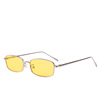 Metal glasses, red marine sunglasses suitable for men and women solar-powered, European style