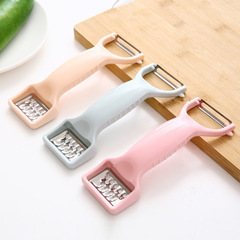 Thickened Nordic color multi-functional double-headed peeling knife dual-purpose peeler plane grater manufacturer wholesale