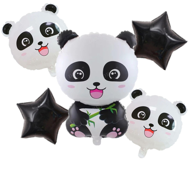 熊猫五角星黑色