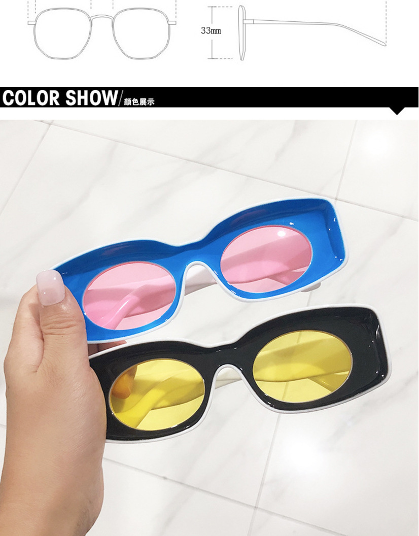 Neue Modische Konkave Bonbonfarbene Sonnenbrille display picture 1