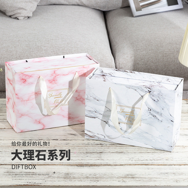 New Marble Pattern Gift Packaging Box He...