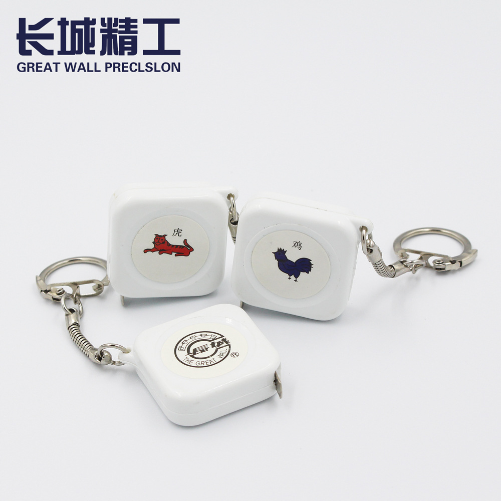 厂家批发长城精工生肖款礼品钢卷尺1m*6mm测量尺工具