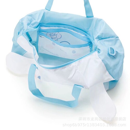 New Melo Pudding Dog Cartoon Convenient Foldable Travel Bag Handy Duffel Bag Crossbody Bag Can Be Set in Trolley Case