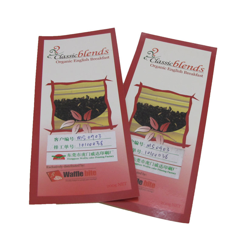 铜板纸不干胶标签彩色印刷过光胶