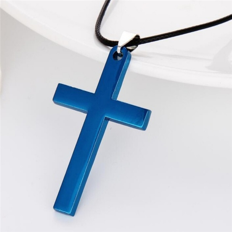 1 Piece Punk Cross Metal Unisex Sweater Chain display picture 4