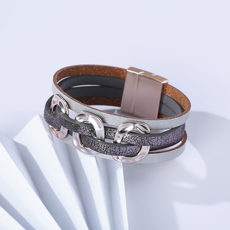 Bohemian Leather Bracelet display picture 1