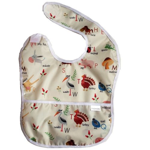 Factory Wholesale 2020 New Waterproof Apron Bib Handkerchief Children's Cover-up Shirt Washable Bib