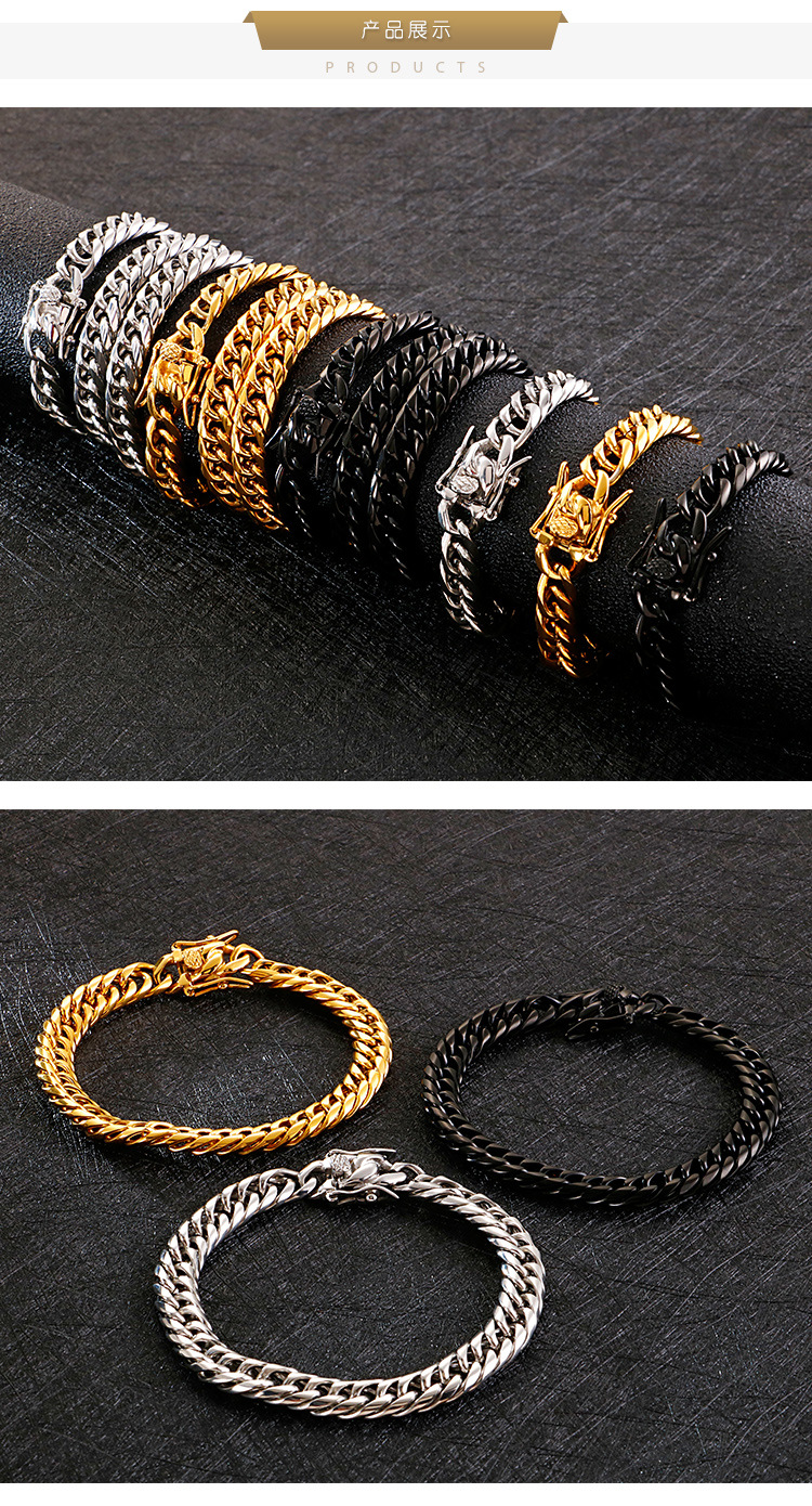 Vacuum Plating Gold Plating Process Fashion 18K Gold Plated No Inlaid Titanium Steel Wholesale