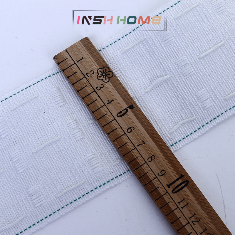 廠家供應 窗飾配件 七公分滌綸三線抽帶 窗簾頭窗幔專用抽帶