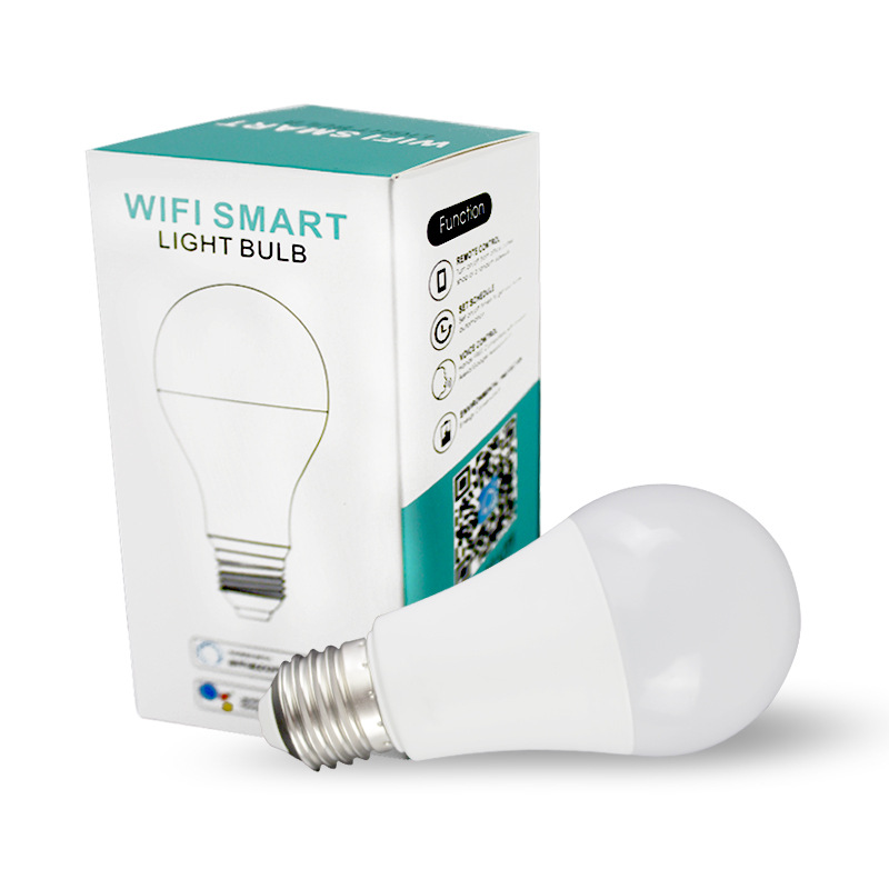 Directo de fábrica graffiti vida inteligente de cinco vías bombilla lámpara WiFi control de voz inteligente 7W lámpara de bombilla