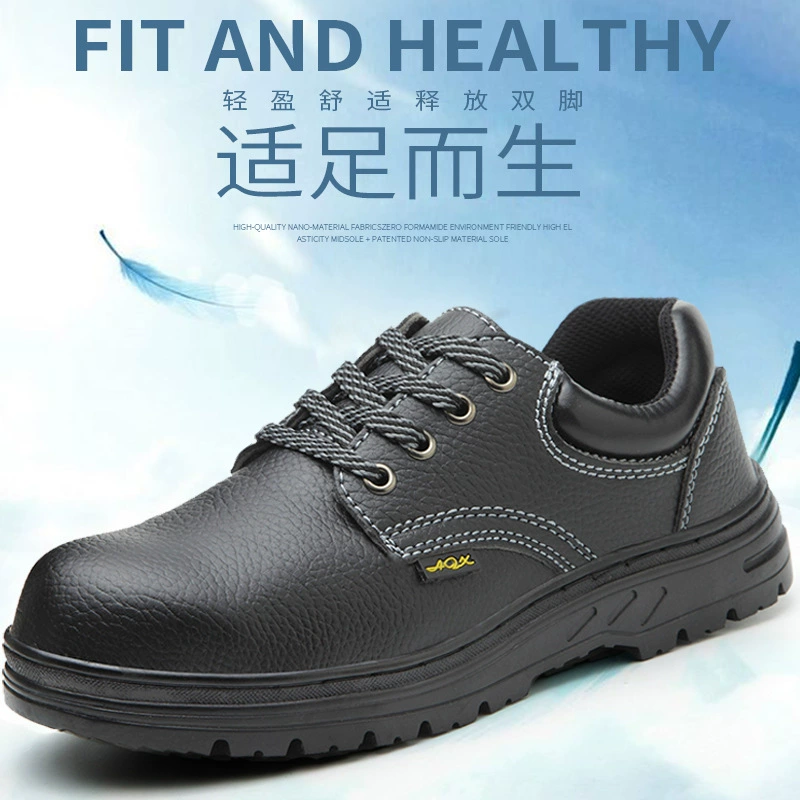 Фабричная обувь для прямой охраны труда, Мужская дышащая износостойкая рабочая обувь со стальным носком и защитой от проколов, легкая обувь для строительных площадок