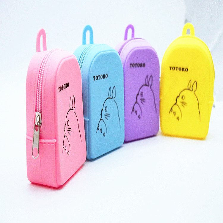 創意矽膠零錢包 可愛矽膠小錢包矽膠拉鏈錢包女士卡通零錢收納包