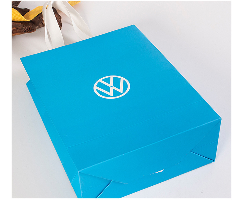 简约时尚彩色印刷加厚礼品购物收纳白卡纸手提袋定制可印logo
