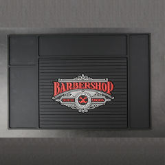 PlayMe factory direct supply black printed anti-slip mat salon tool storage anti-slip mat tool anti-slip mat