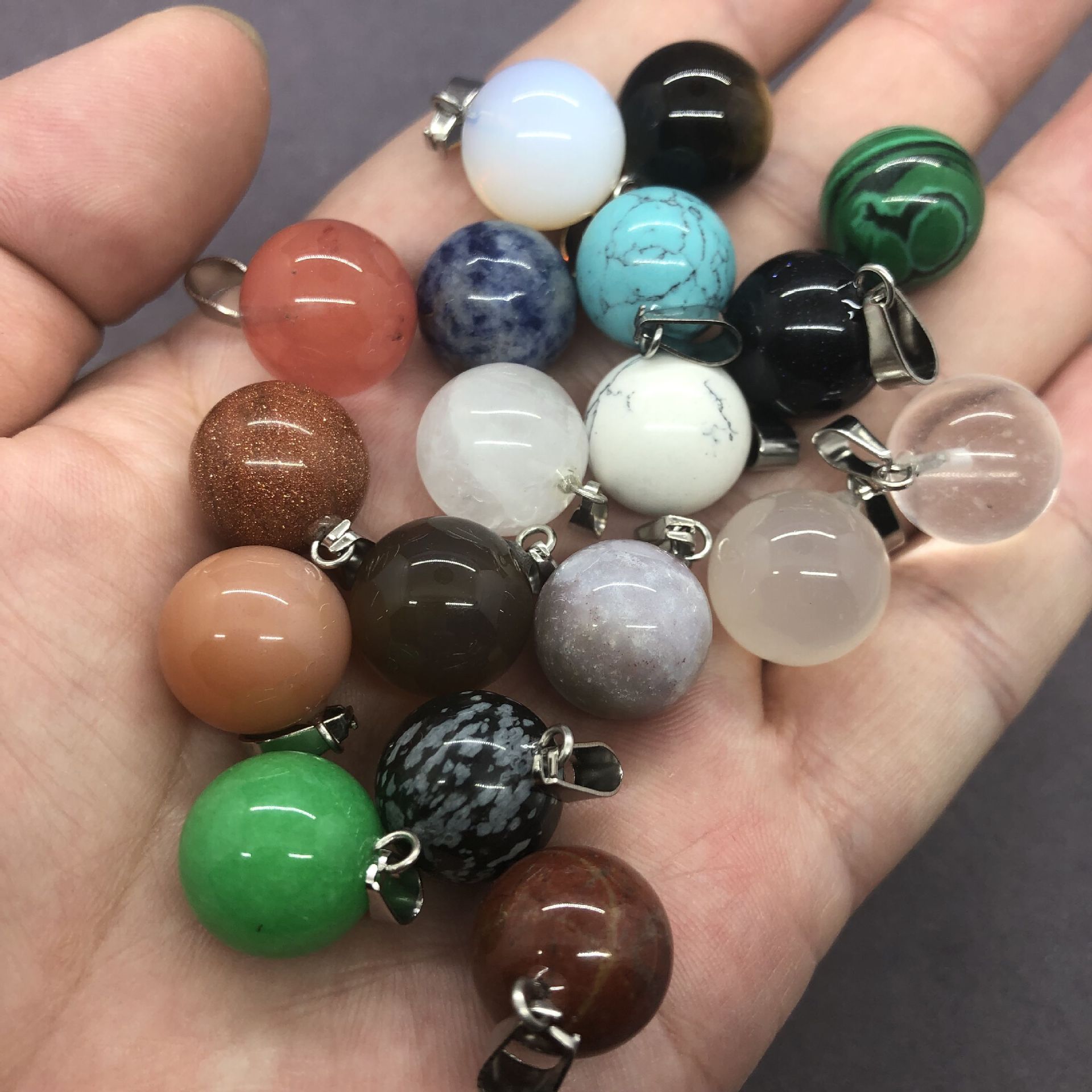 organic spherical white crystal white jade