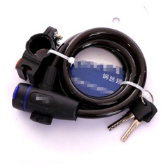 Bicycle chain lock, steel wire lock ring shape lock mountain bike anti-theft lock, 10.8 cm thick, 1.2 meters long, component wholesale