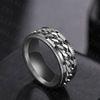 Accessory, chain, ring stainless steel for beloved, wholesale, European style, simple and elegant design